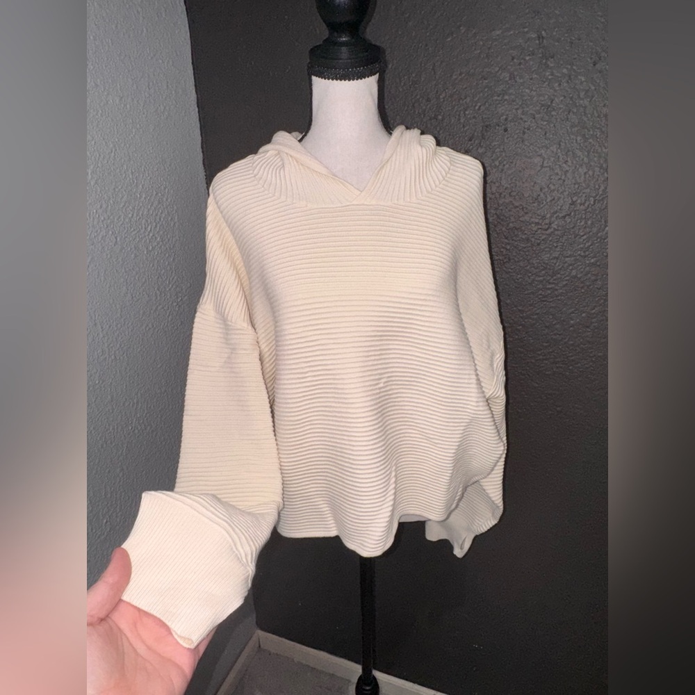 Offline by Aerie Cozy Cream Ribbed Women's Sweater